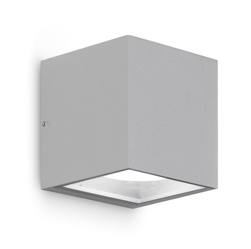 GEALUCE Applique cubo alluminio bianco-antracite-grigio-marrone diffusore vetro 2xGX53 non incl. GEALUCE Applique cubo alluminio bianco-antracite-grigio-marrone diffusore vetro 2xGX53 non incl.